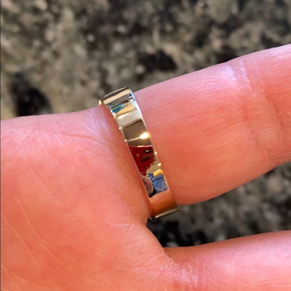 8mm Mens Engagement Ring 14k White Yellow Gold - Picture 6 of 10